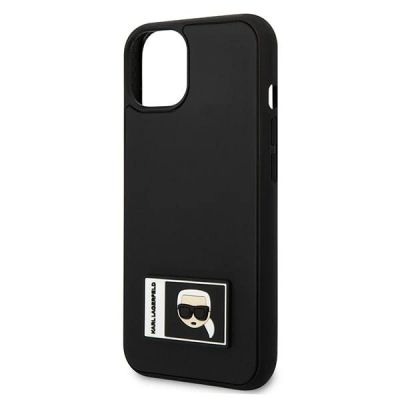 6. Etui Karl Lagerfeld Ikonik Patch na iPhone 13 - czarne