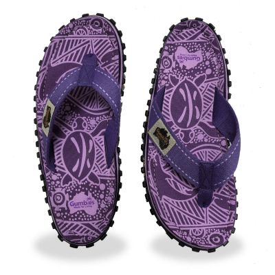 13. Japonki Gumbies Islander Flip-Flops Unisex Purple Signature GU-FFISL151