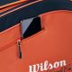 7. Torba tenisowa Wilson Roland Garros 2026 Team 6PK pomarańczowo-granatowa WR8053301001