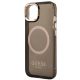 6. Etui Guess Gold Outline Translucent MagSafe na iPhone 14 - czarne