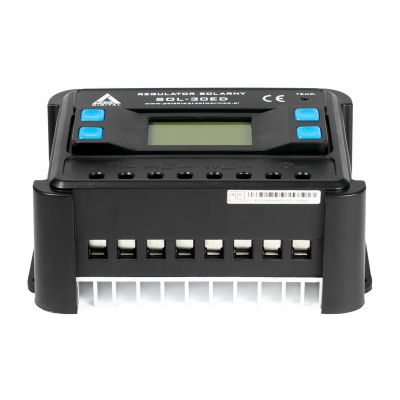 2. Solarny regulator ładowania PWM SOL-30ED 12/24 - 30A (wyświetlacz LCD)