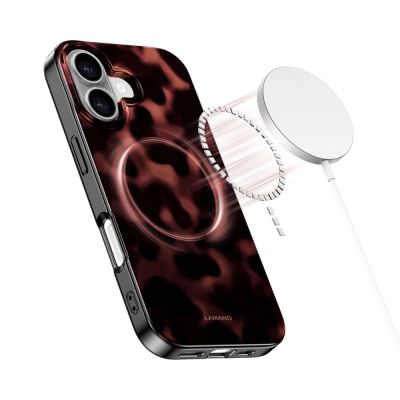5. Etui Tech-Protect Lamano MagSafe na iPhone 16 - czarno-czerwone