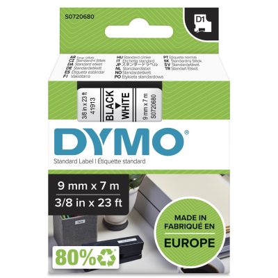 14. Taśma barwiąca DYMO D1 9mmx7m czarny/biały S0720680 (9 mm )