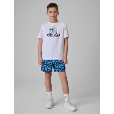 4. Spodenki plażowe boardshorty chłopięce 4F 4FJRSS26UBDSM211-90A
