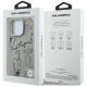 8. Etui Karl Lagerfeld Grained Pattern & Logo MagSafe na iPhone 16 Pro Max - szare