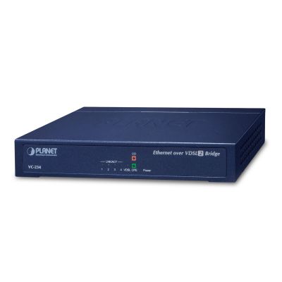 5. Konwenter PLANET VC-234 VDSL2 1xRJ-11, 4xRJ-45, 30A