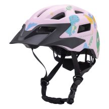 Kask rowerowy dziecięcy MTB Wozinsky z odpinanym daszkiem 48-52 cm - różowy