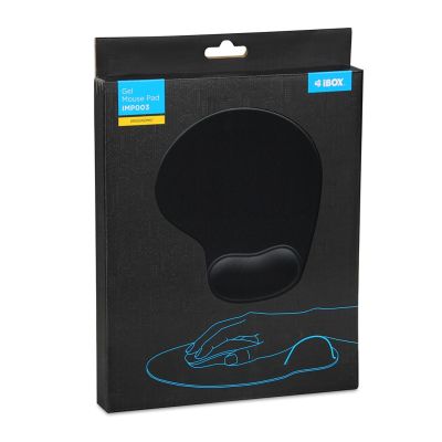 5. PODKŁADKA POD MYSZ I-BOX MP003 CZARNA, GELPAD