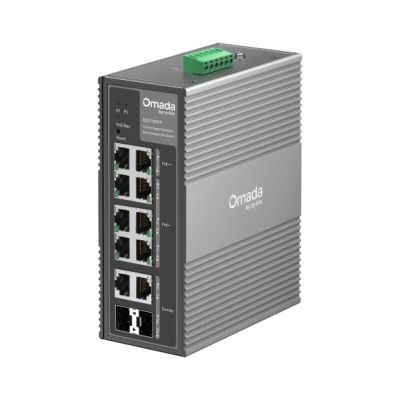 9. TP-Link Omada IES210GPP łącza sieciowe Zarządzany Gigabit Ethernet (10/100/1000) Obsługa PoE DIN rail Szary