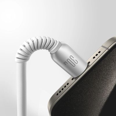 8. Kabel Joyroom S-A51 Cutting-Edge Series 30W USB-C - Lightning 1,2m - jasnoszary