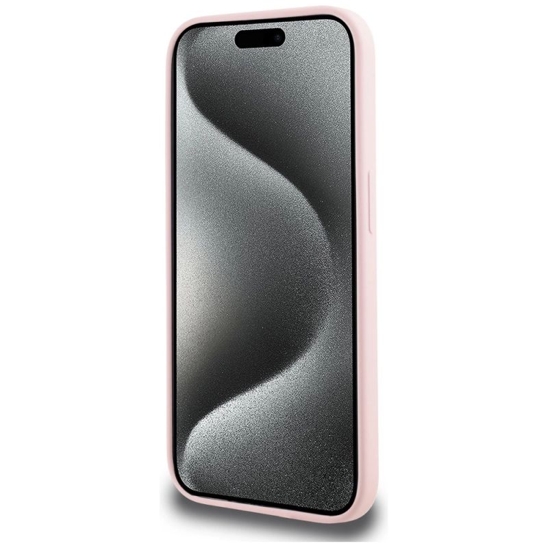 5. Etui Karl Lagerfeld Silicone Karl&Choupette MagSafe na iPhone 14 Pro Max - różowe