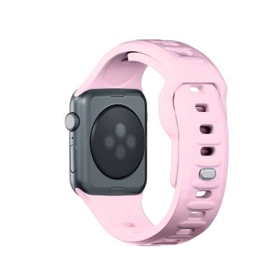 10. Pasek silikonowy 3mk Silicone Watch Strap do Apple Watch 42 / 44 / 45 / 49 mm - różowy