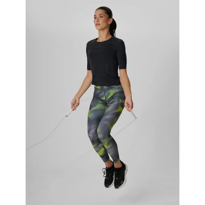 3. Legginsy treningowe szybkoschnące damskie 4F 4FRAW26TFTIF582-90A