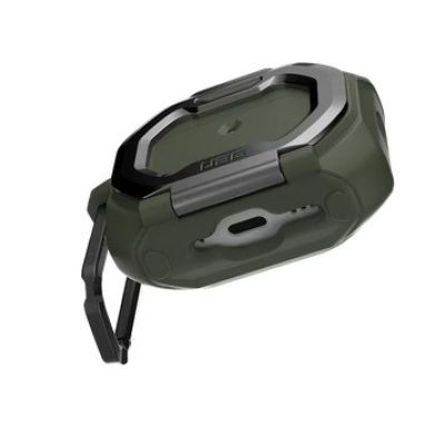 4. UAG Monarch - obudowa ochronna do AirPods Pro 3 (olive/silver)