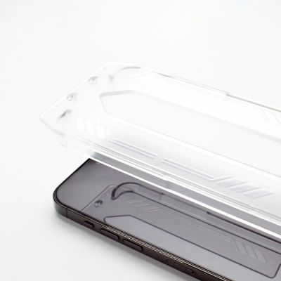 10. Szkło hartowane 9H z ramką montażową do iPhone 14 Plus Wozinsky Premium Glass - czarne