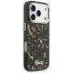4. Etui Guess IML Script Metal MagSafe na iPhone 17 Pro - czarno-brązowe