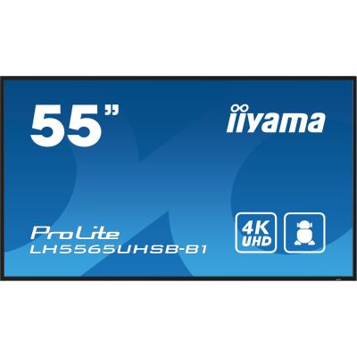 2. iiyama LH5565UHSB-B1 signage display Kiosk 138,7 cm (54.6") LED Wi-Fi 800 cd/m2 4K Ultra HD Czarny Procesor wbudowany Android 11 24/7