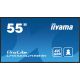 2. iiyama LH5565UHSB-B1 signage display Kiosk 138,7 cm (54.6") LED Wi-Fi 800 cd/m2 4K Ultra HD Czarny Procesor wbudowany Android 11 24/7