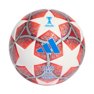 Piłka nożna adidas UCL Womens 25/26 Final Mini czerwono-biała JW1327