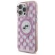 2. Etui Karl Lagerfeld IML Monogram Karl & Choupette Head MagSafe na iPhone 16 Pro - różowe