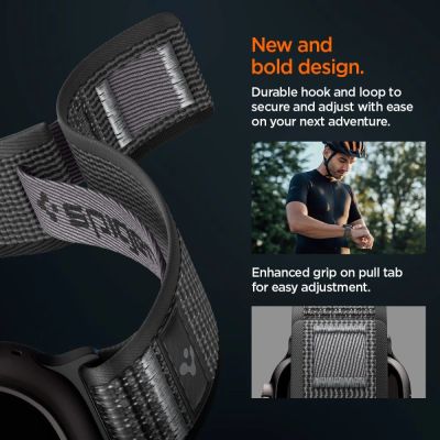 8. Pasek Spigen Athlex Air 2 na Apple Watch 44 / 45 / 46 / 49 mm - czarno-szary