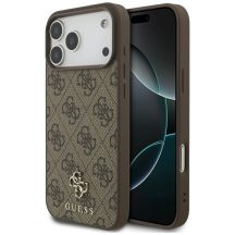 Etui Guess 4G Small Classic Logo MagSafe na iPhone 17 Pro Max - brązowe