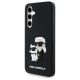 2. Etui Karl Lagerfeld 3D Rubber Karl&Choupette na Samsung Galaxy S24 FE - czarne