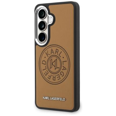 9. Etui Karl Lagerfeld Perforated KL MagSafe na Samsung Galaxy S26 - brązowe