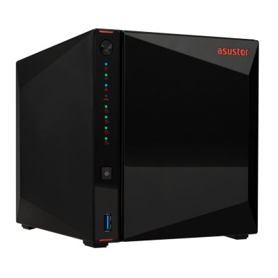 8. NAS Asustor AS5404T; Tower; 4x (3.5" SATA HDD/ 2.5" SSD); Intel Celeron N5105; 4GB DDR4 SODIMM (max. 16GB), 2x 2.5GbE  4x M.2 2280 NVMe PCIe 3.0, 3x USB 3.2 Gen, 1x HDMI 2.0b