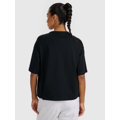 2. T-shirt oversize z nadrukiem damski 4F 4FRSS25TTSHF2979-20S