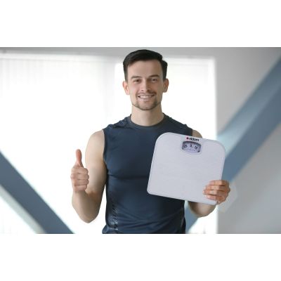 8. ELDOM MECHANICZNA WAGA ŁAZIENKOWA BR2016B BIAŁA DO 130 KG