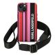 2. Etui Karl Lagerfeld Color Stripes Strap na iPhone 14 - różowe