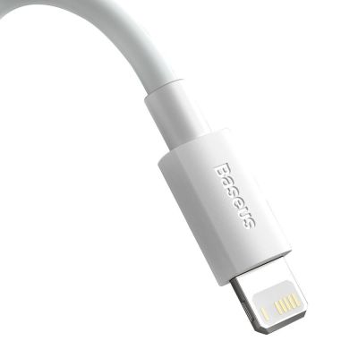 4. Baseus 2x kabel USB - Lightning szybkie ładowanie 1,5 m biały (TZCALZJ-02)
