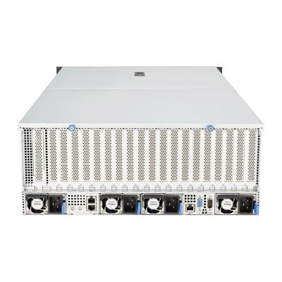 9. Platforma Asus Rack (4U) ESC8000A-E12 AMD Epyc 9004 (8x NVMe/SATA HS, 1xM.2, 2x10Gbe, IPMI, 2+2 3000W)