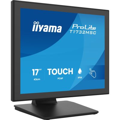 3. iiyama ProLite T1732MSC-B2S monitor komputerowy 43,2 cm (17") 1280 x 1024 px SXGA LED Ekran dotykowy Czarny