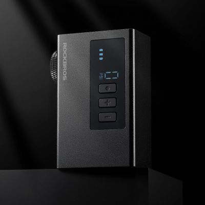 3. Pompka akumulatorowa Rockbros AS240 PRO 120 psi kompresor 420mAh - czarna