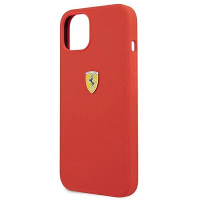6. Etui Ferrari Silicone na iPhone 13 mini - czerwone