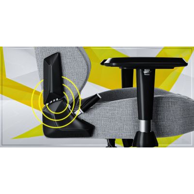 19. HATOR Darkside 3M Fabric Uniwersalny fotel dla gracza Szary