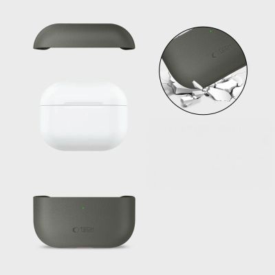 6. Etui Tech-Protect NaturalFit na AirPods Pro 3 - zielone