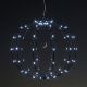 27. LAMPA SOLARNA WISZĄCA KULA 30CM 120 LED ZIMNY BIAŁY