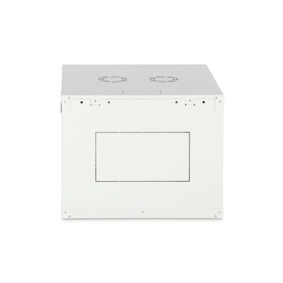43. Szafa sieciowa wisząca DYNAmic 19" 9U rack 600x600, drzwi szyba, szary, niedzielona, złożona, 60kg
