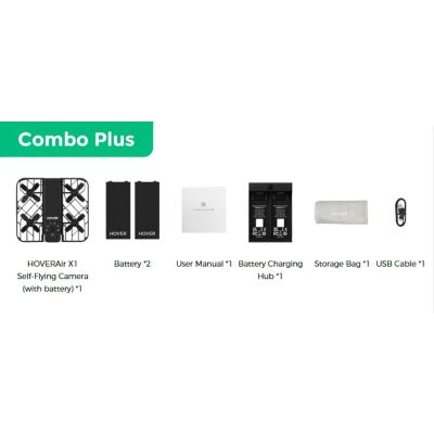 6. Dron HoverAir X1 - Combo Plus Retail - Black