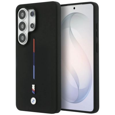 Etui BMW M Silicone Tricolor Line MagSafe na Samsung Galaxy S26 Ultra - czarne
