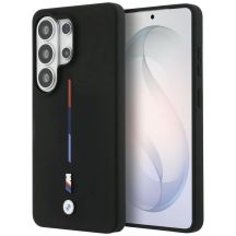 Etui BMW M Silicone Tricolor Line MagSafe na Samsung Galaxy S26 Ultra - czarne