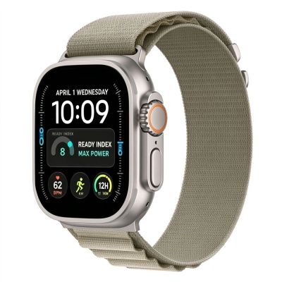2. Pasek Tech-Protect Nylon Pro na Apple Watch 44 / 45 / 46 / 49 mm - beżowo-oliwkowy