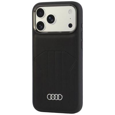3. Etui Audi Synthetic Leather Case MagSafe na iPhone 18 Pro Max / 17 Pro Max - czarne