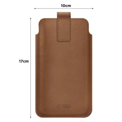 2. Etui Tech-Protect SM65 dla smartfonów 6.0-6.9" - brązowe