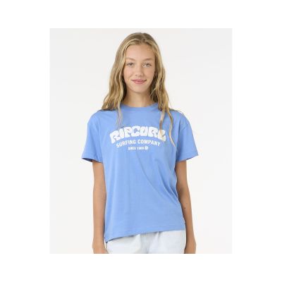 2. Koszulka RIP CURL SURF PUFF RELAXED TEE- GIRL niebieska