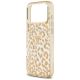 6. Etui Guess Leopard Glitter MagSafe na iPhone 17 Pro - brązowe