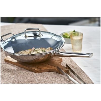 3. Patelnia wok z pokrywką ZWILLING Plus 40992-032-0 32 cm
